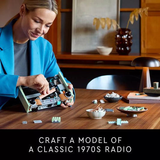 LEGO Icons Retro Radio Building Set for Adults 10334
