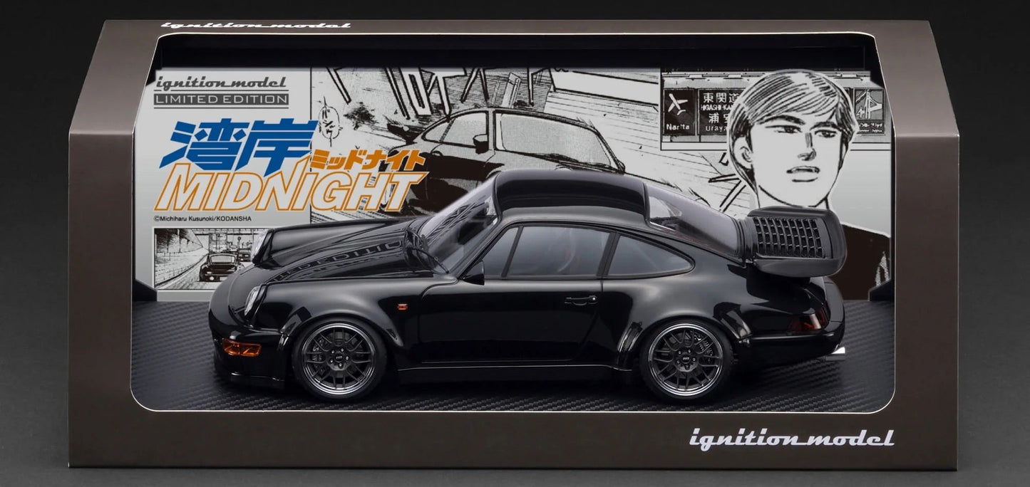 Ignition-Model Porsche 911 (964) 'Wangan Midnight" Blackbird Black 1:18