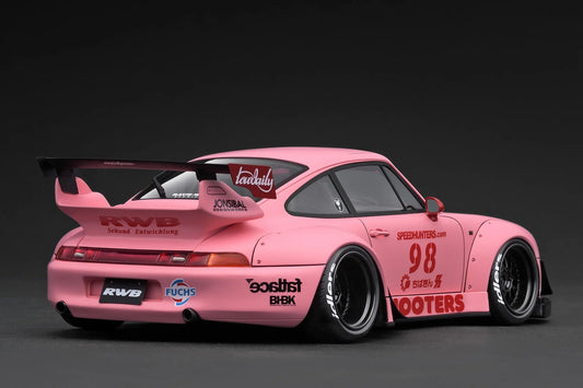 Ignition Model Porsche 993 RWB "Hooters" Matte Pink 1:18