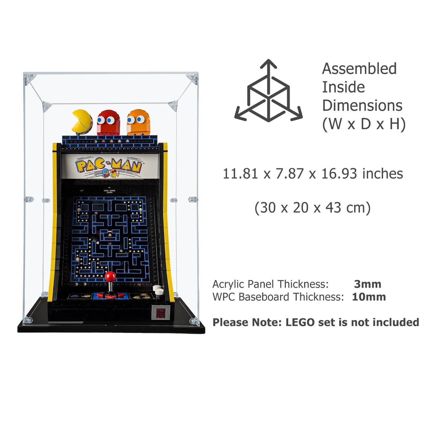 SONGLECTION® Display Case for LEGO PAC-MAN Arcade #10323