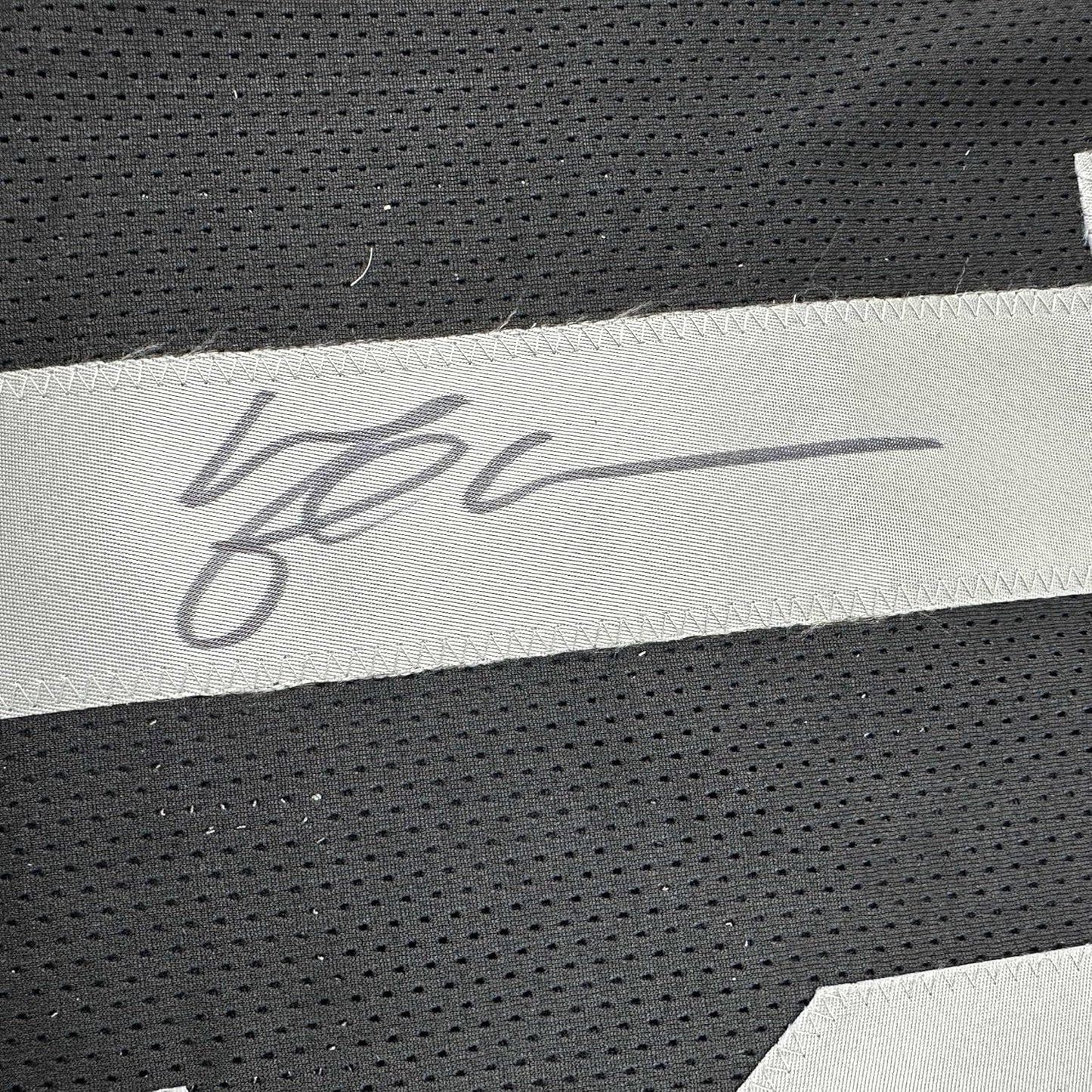 Framed Autographed/Signed Michael Crabtree 35x39 Oakland Raiders Black Football Jersey JSA COA