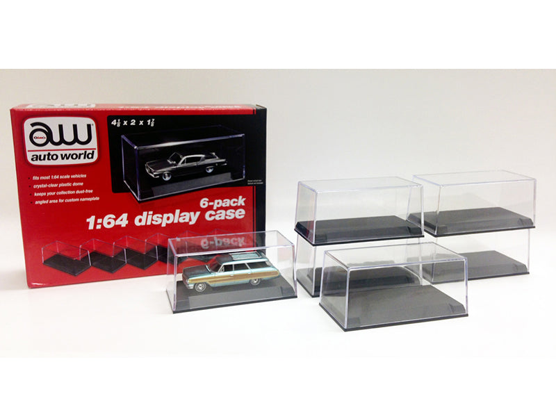 6-Piece Collectible Display Case Set - Auto World
