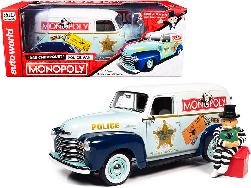 1948 Chevrolet Panel Van 'Monopoly' 1:18 - Auto World