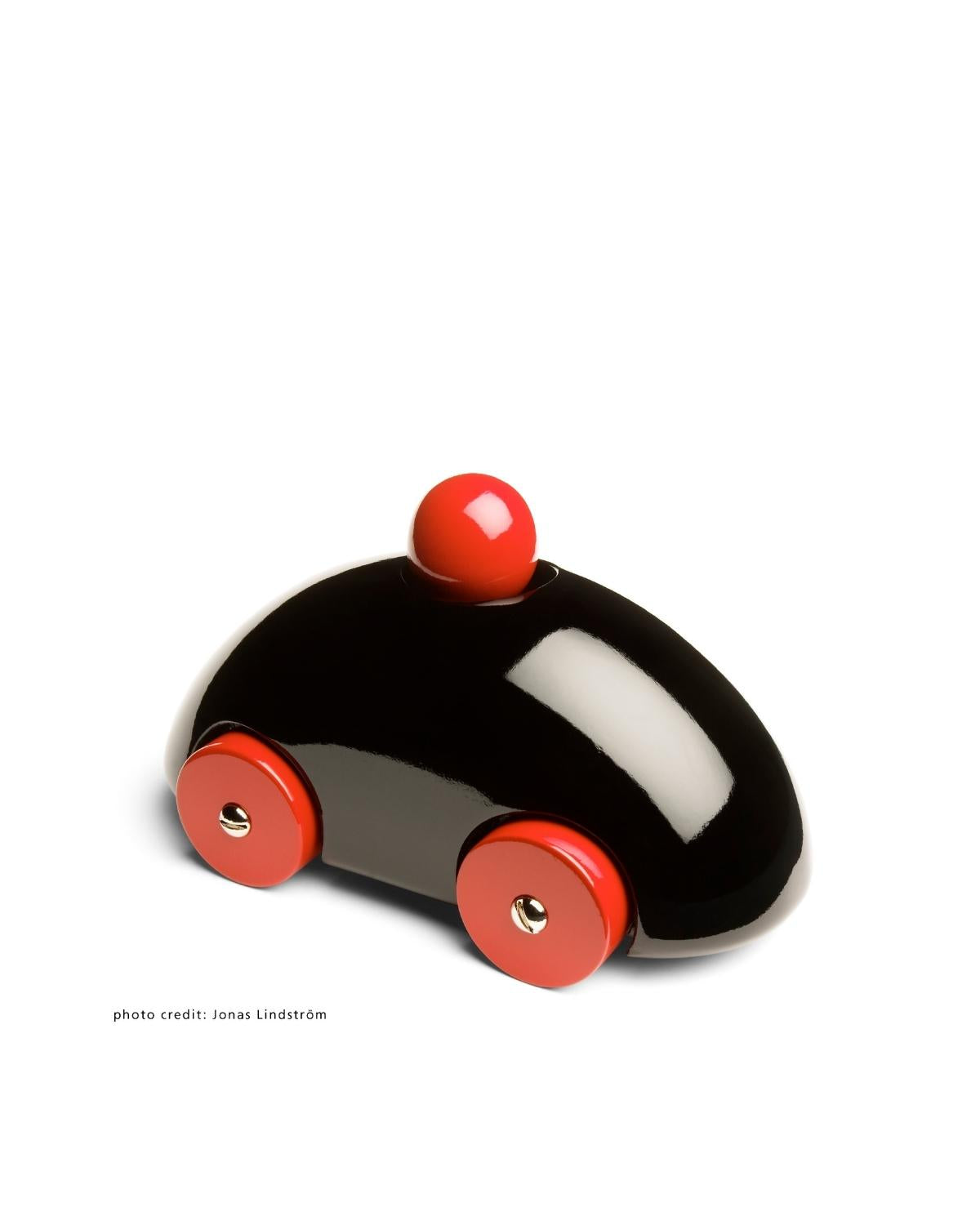 Playsam Streamliner F1 Voiture en bois — Noir | Cadeau classique du design suédois