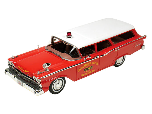 Goldvarg Collection 1959 Ford Country Squire 1/43 Diecast — Fire Chief