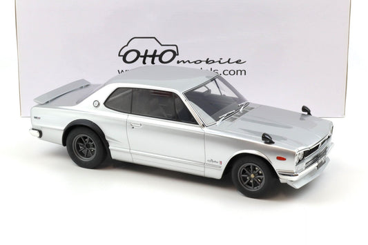 Otto 1971 Nissan Skyline 2000 GT-R (KPGC10) Silver 1:12