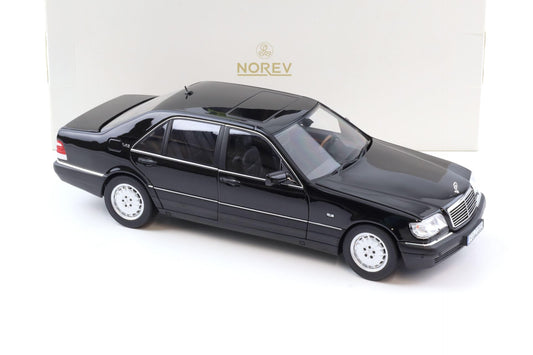 Norev 1997 Mercedes-Benz S600 S-Class (W140) Black 1:18
