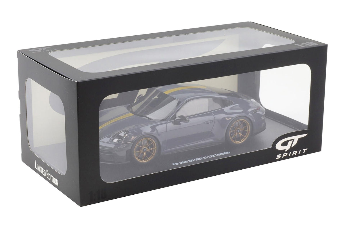 GT Spirit 2025 Porsche 911 992.2 GT3 Touring Slate Grey Neo w/ Gold Wheels & Stripe 1:18