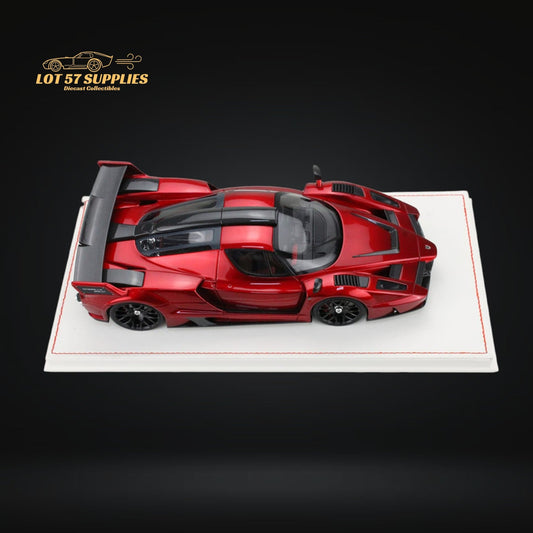 NA Ferrari Enzo Gemballa MIG-U1 1:18 Diecast β Transparent Red