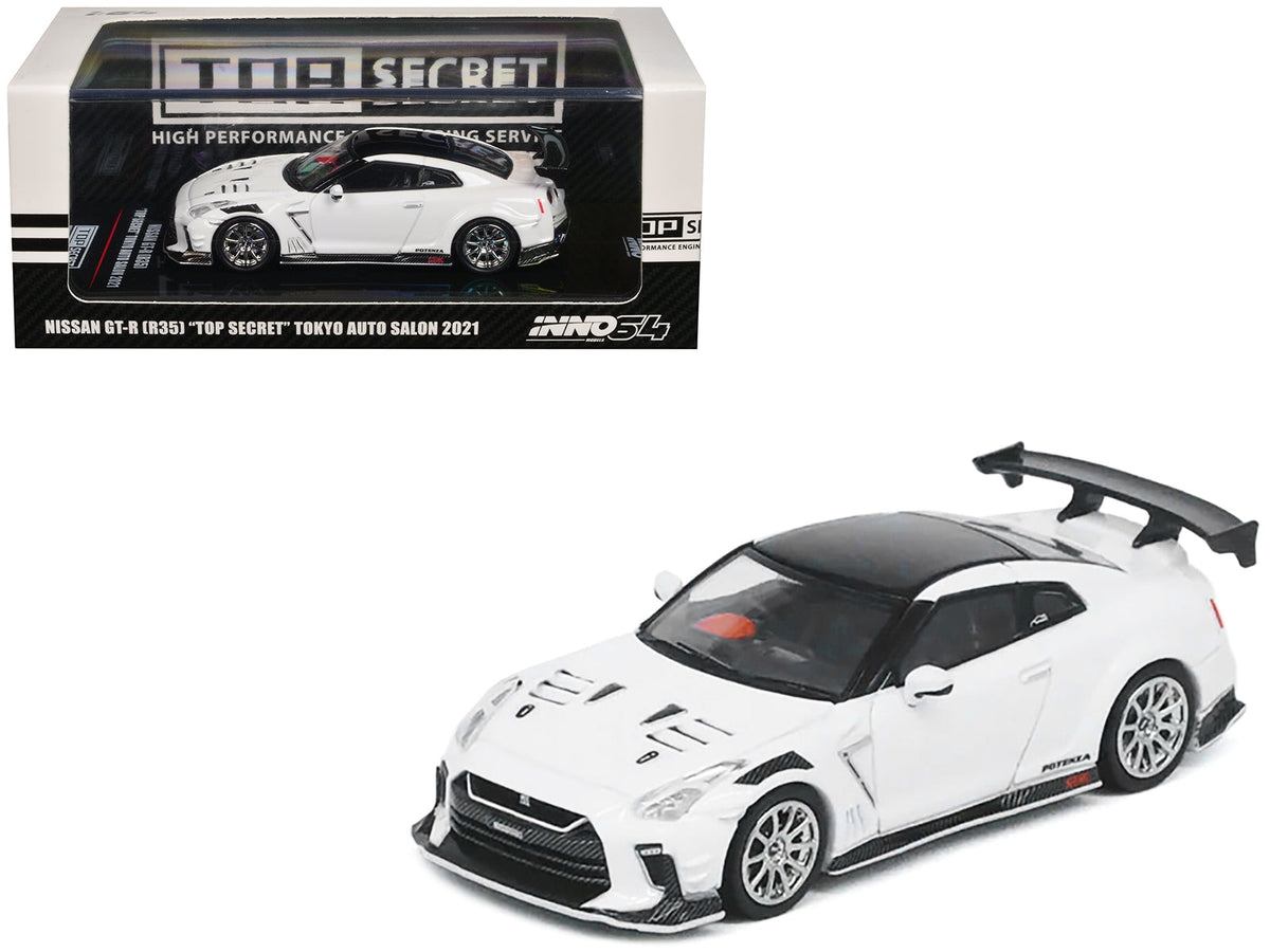 INNO64 Nissan GT-R R35 Top Secret Tokyo Auto Salon 2021 White 1:64