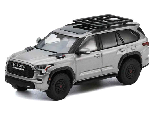 GCD Toyota Sequoia TRD Pro Silver Metallic Roof Rack 1:64