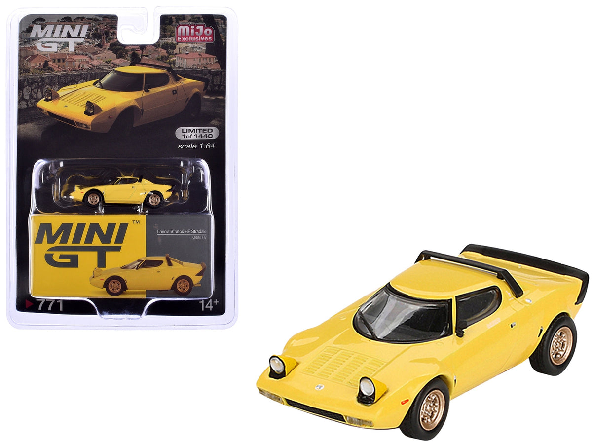 Mini GT Lancia Stratos HF Stradale Yellow 1:64