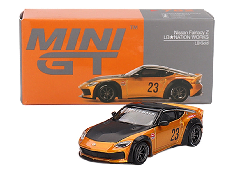 Mini GT Nissan Fairlady Z LB-NATION Gold 1:64