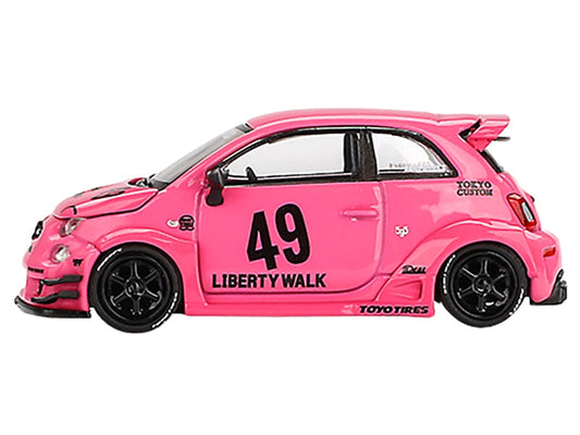 Mini GT Abarth 595 #49 LB-Works Pink 1:64