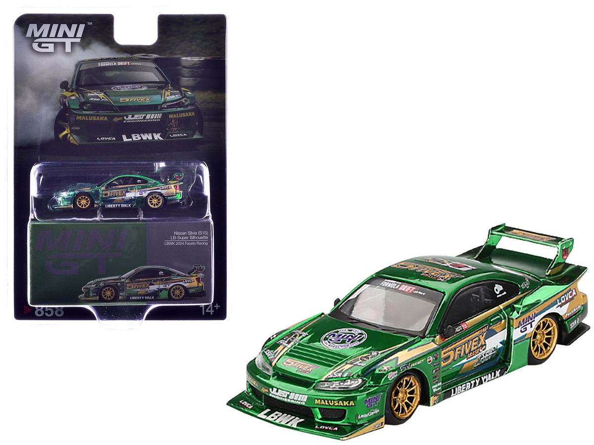Mini GT Nissan S15 LBWK Fausto Racing 2024 1:64