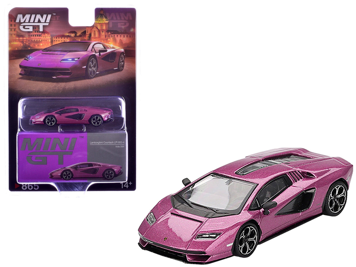 Mini GT Lamborghini Countach LPI 800-4 Viola 1:64