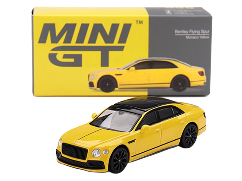 Mini GT Bentley Flying Spur Monaco Yellow 1:64 Diecast