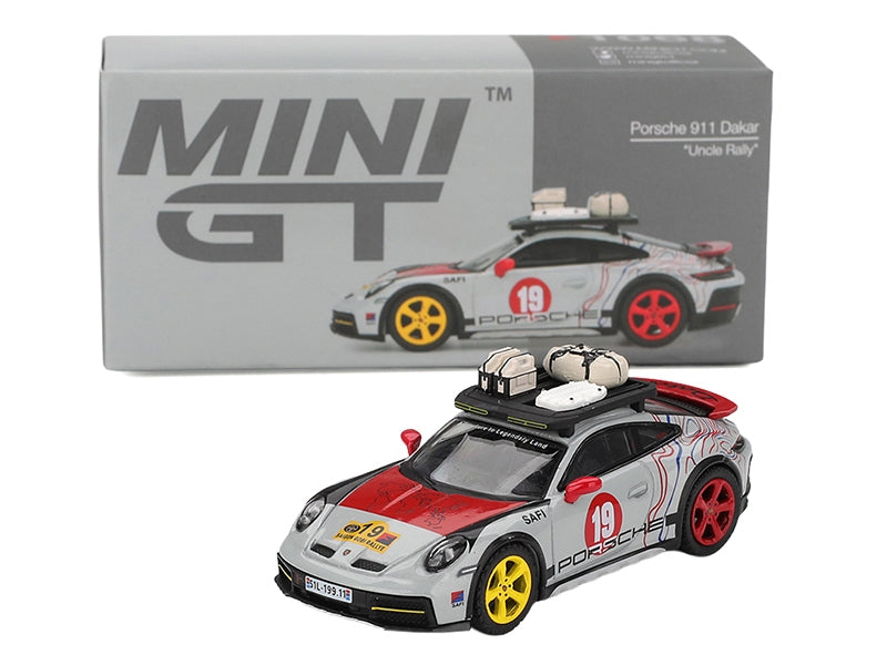 Mini GT Porsche 911 Dakar #19 Uncle Rally 1:64 Diecast