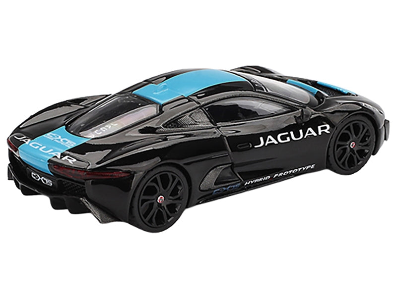 Mini GT Jaguar C-X75 Black Blue Stripe 1:64 Diecast