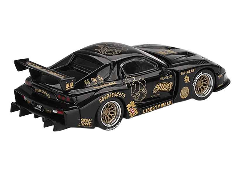 Mini GT Mazda RX-7 LBWK FD-NILES Black Gold 1:64