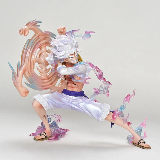 Monkey D. Luffy Anime Figure Gear 5, One Piece Action Figurine PVC Collection 19 CM