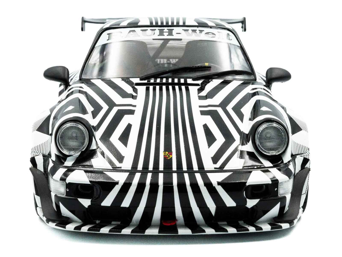 2022 RWB Bodykit #13 "The Zebra" Black and White Striped - 1/18 by Solido