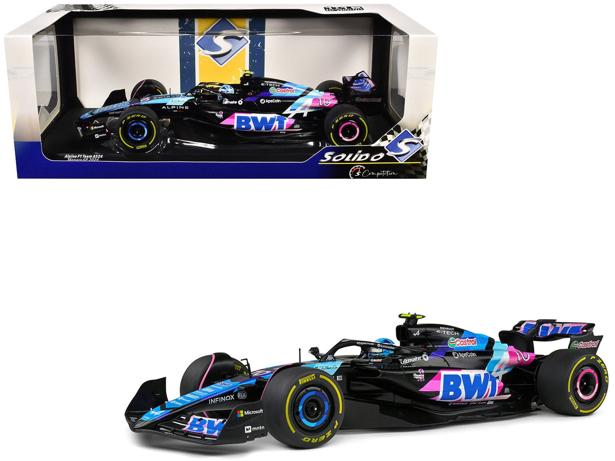 Solido 2024 Alpine A524 #10 Gasly Monaco GP F1 1:18