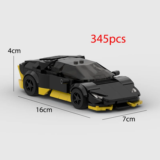 2024 Hot MOC Speed City Car Champion Racer Classic Supercar Building Blocks Brick Racing Super Technique Creative Garage DIY Set