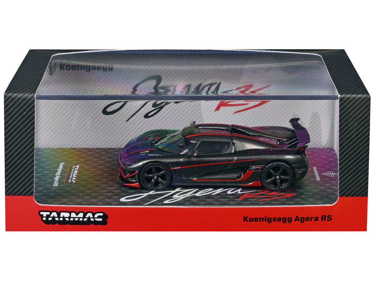 Tarmac Works Koenigsegg Agera RS Black Carbon Red Accents 1:64