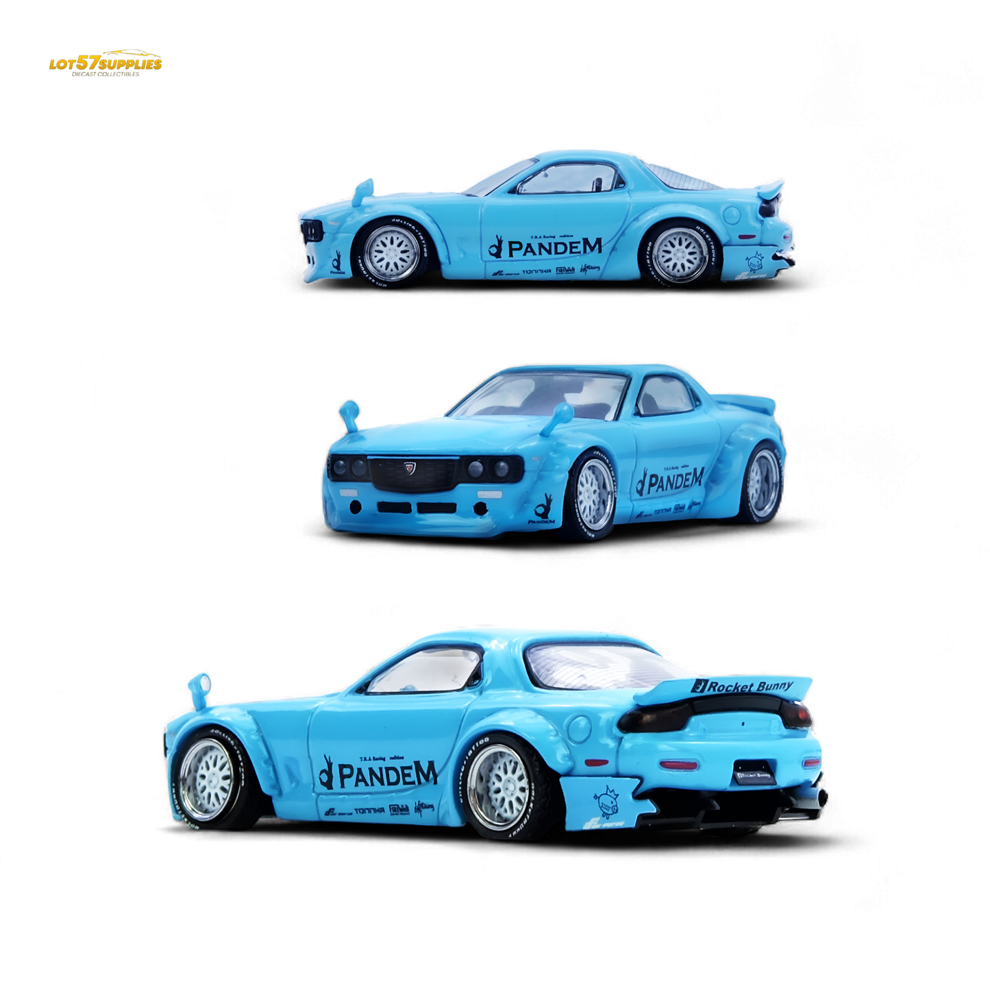 Inno64 Mazda RX7 FD3S Pandem Tiff Blue 1:64