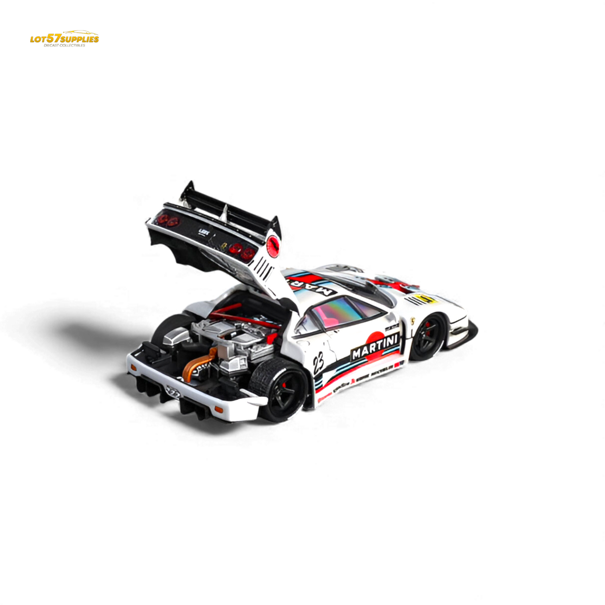 Star Models Ferrari F40 LB-Works Martini 23# 1:64