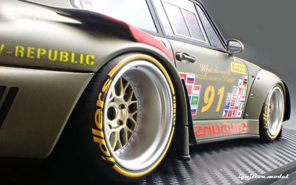 Ignition Model Porsche 993 RWB "Khaki" Matte Green 1:18