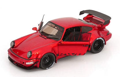 Solido 2024 Porsche 964 RWB Red Chrome 1:18
