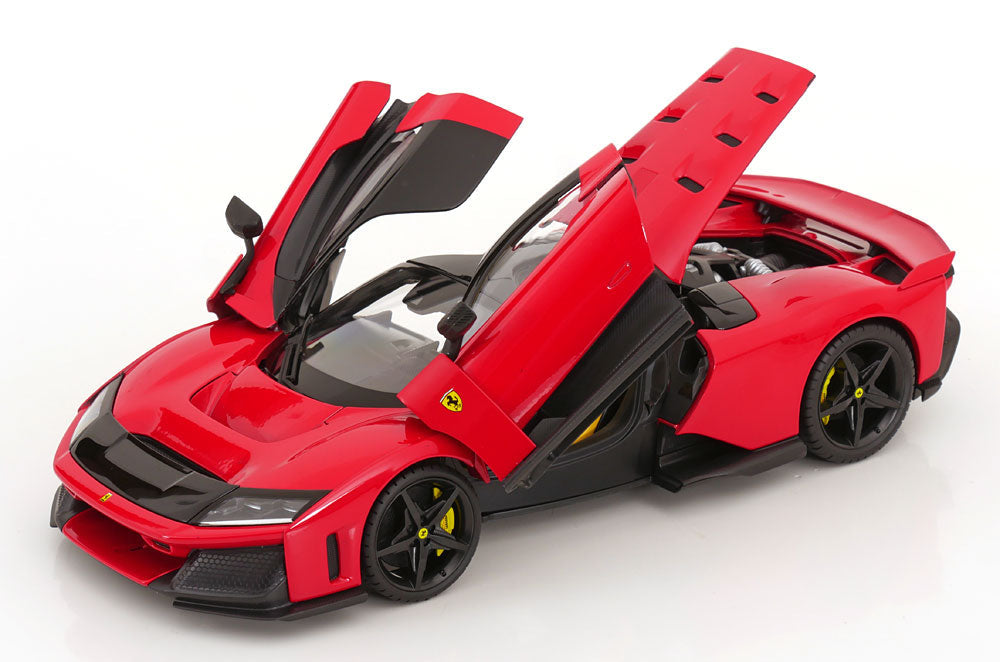 Bburago Signature Series 2024 Ferrari F80 Red (Rosso Corsa) w/ Black Wheels 1:18