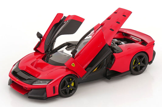 Bburago Signature Series 2024 Ferrari F80 Red (Rosso Corsa) w/ Black Wheels 1:18