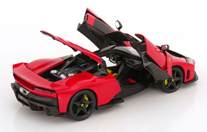 Bburago Signature Series 2024 Ferrari F80 Red (Rosso Corsa) w/ Black Wheels 1:18