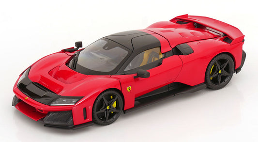 Bburago Signature Series 2024 Ferrari F80 Red (Rosso Corsa) w/ Black Wheels 1:18