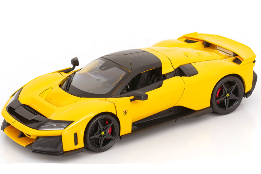 Bburago Race & Play 2024 Ferrari F80 Yellow (Giallo) 1:18