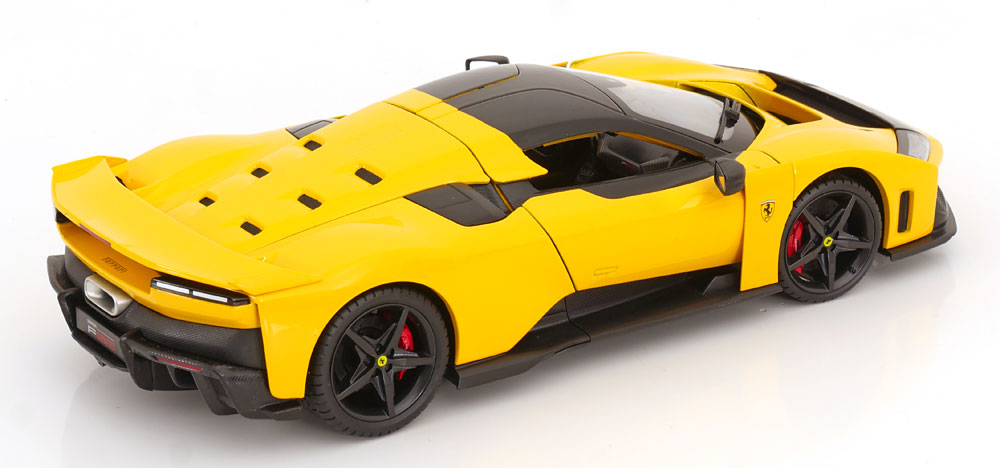 Bburago Race & Play 2024 Ferrari F80 Yellow (Giallo) 1:18