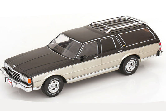 MCG 1985 Chevrolet Caprice Station Wagon Grey & Silver 2-Tone 1:18
