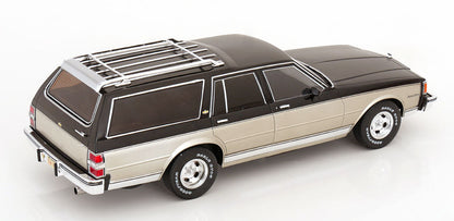 MCG 1985 Chevrolet Caprice Station Wagon Grey & Silver 2-Tone 1:18