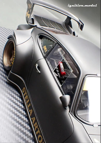Ignition-Model Porsche 911 RWB 930 "Stella Artois" Matte Black 1:18