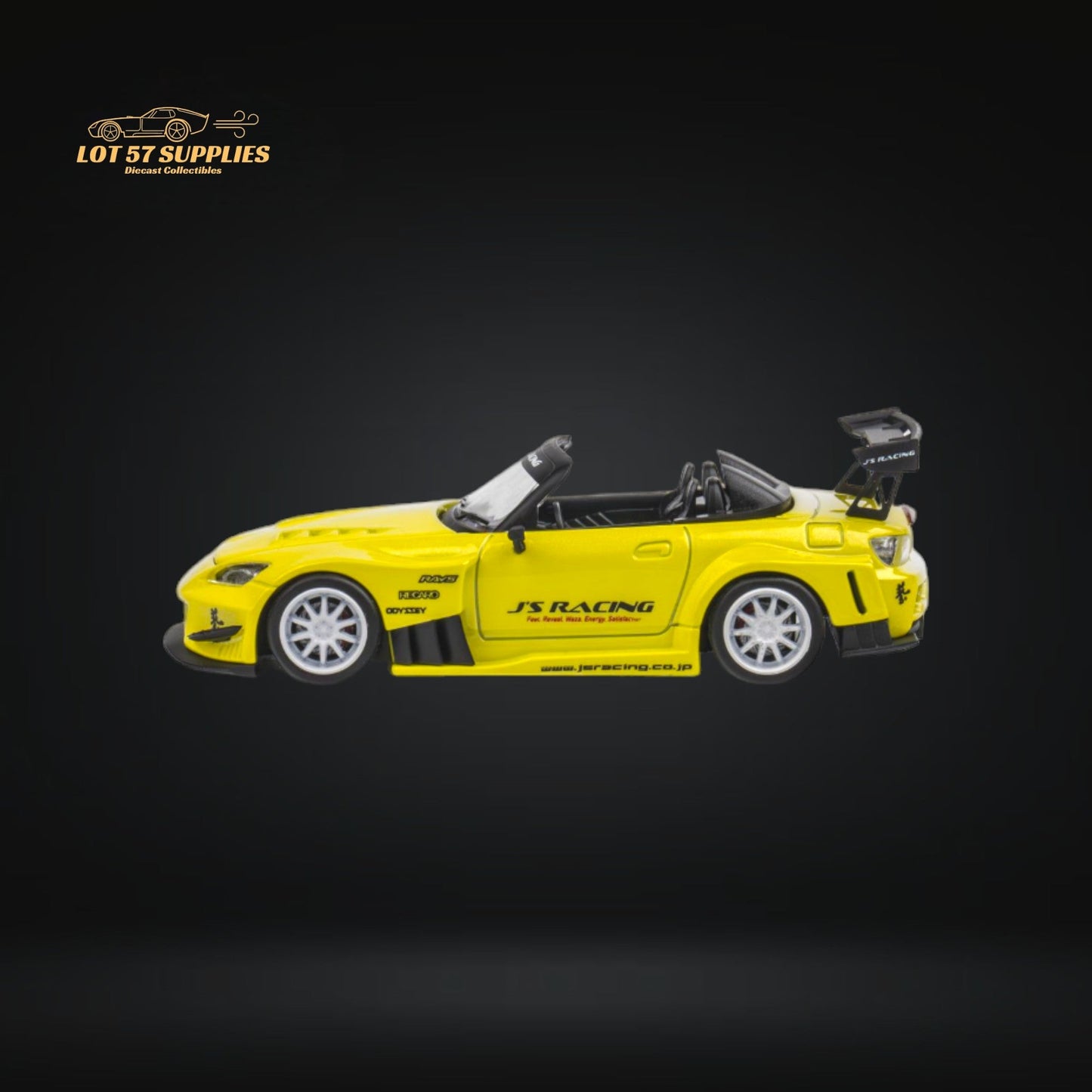 MicroTurbo Honda S2000 JS Racing Indy Yellow Pearl 1:64