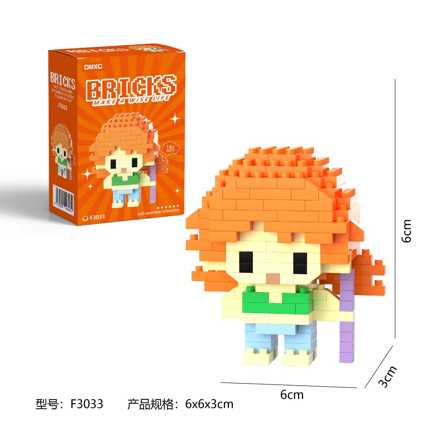 One Piaca Building Blocks Luffy Zoro Building Blocks Anime Action Figures Nami Usopp Toy Kids Toys for Children Birthday Gifts