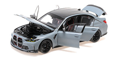 Minichamps 2023 BMW M3 CS (G80) Brooklyn Grey Metallic 1:18
