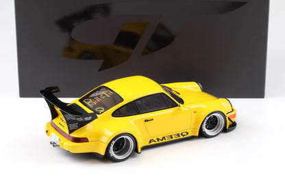 GT Spirit 2024 Porsche 911 964 RWB Qeema Yellow 1:18