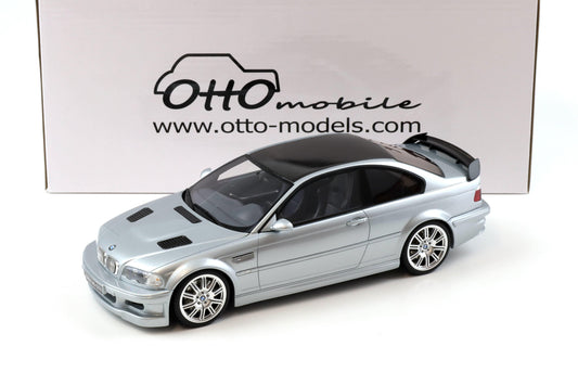Otto 2001 BMW E46 M3 GTR Silver 1:18