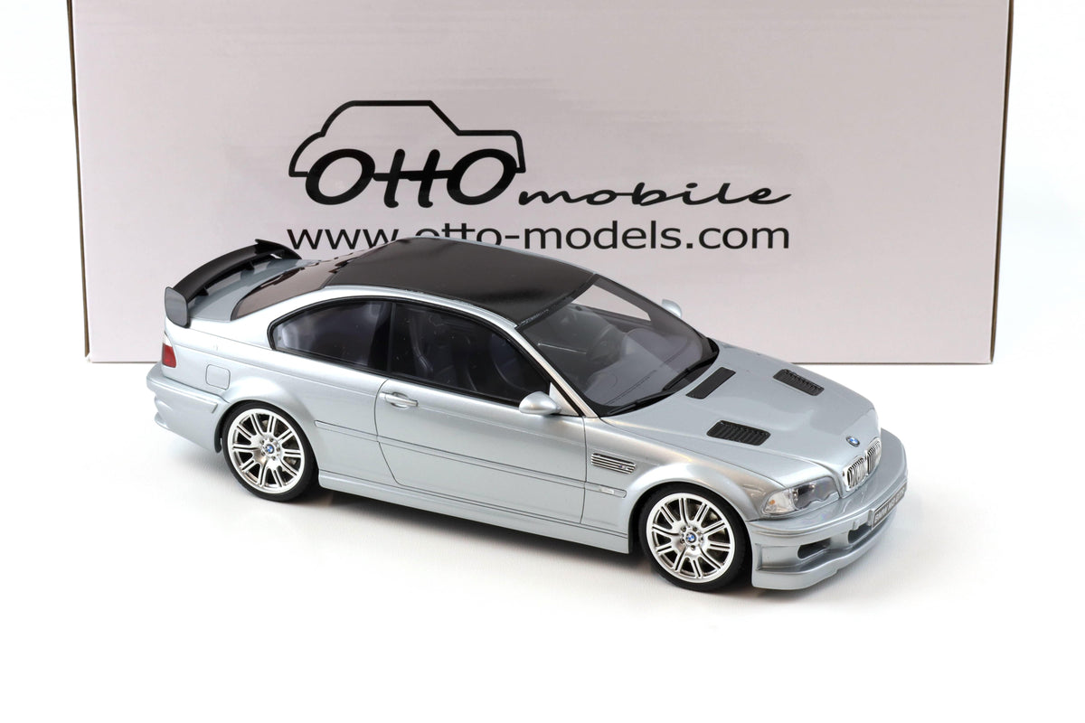 Otto 2001 BMW E46 M3 GTR Silver 1:18