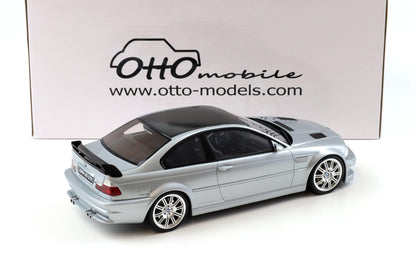 Otto 2001 BMW E46 M3 GTR Silver 1:18