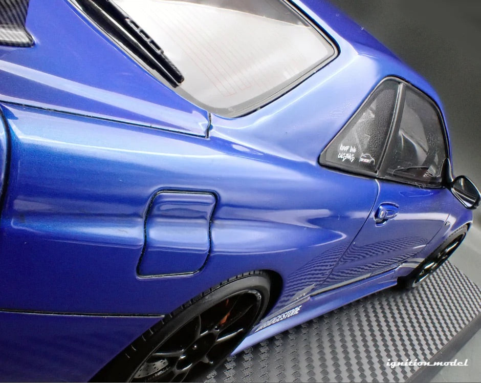 Ignition-Model Nissan Skyline GT-R R34 (BNR34) Top Secret 34GT-R RHD Blue Metallic 1:18